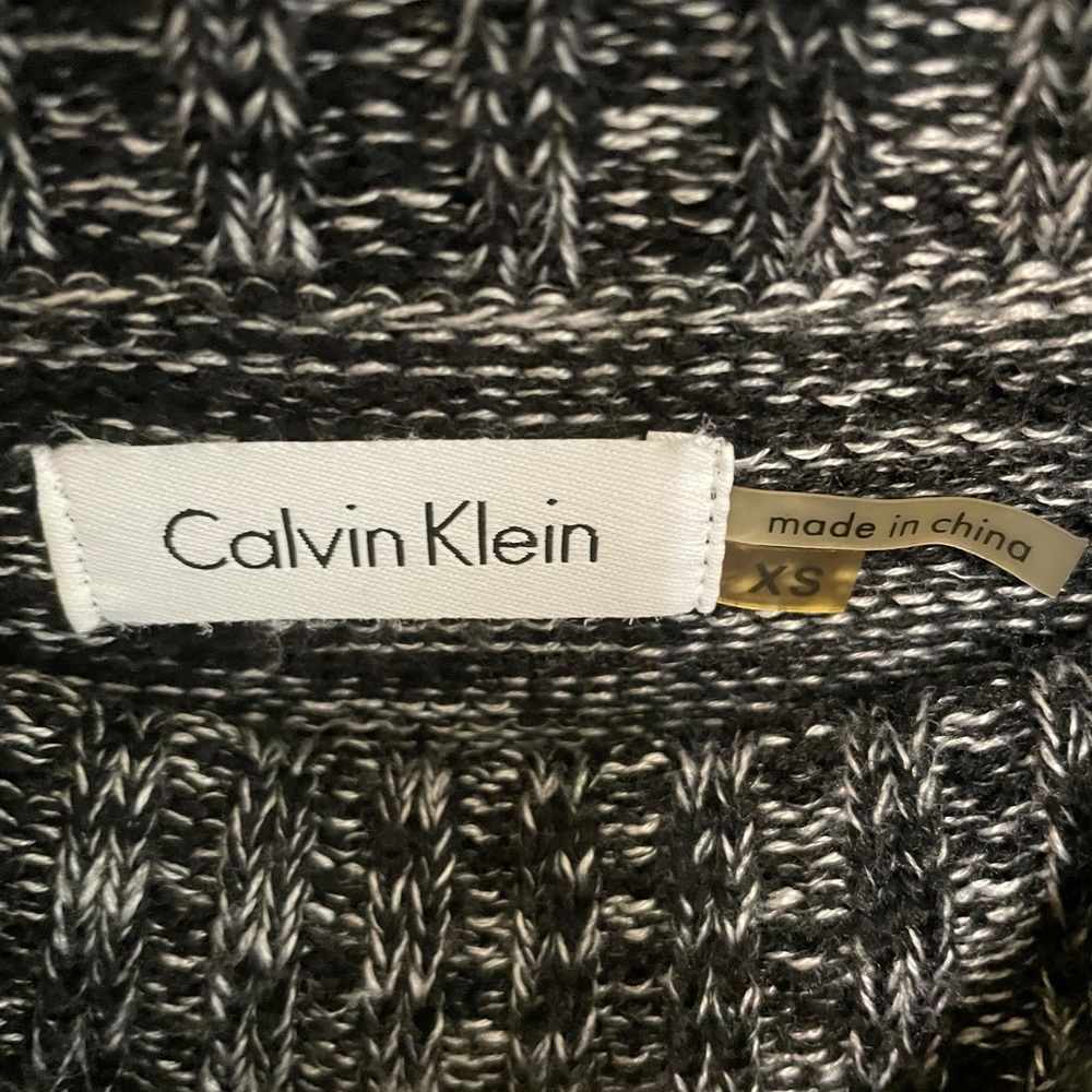 Calvin Klein Marled Cowl Neck Sweater Dress Sz XS - Picture 5 of 11